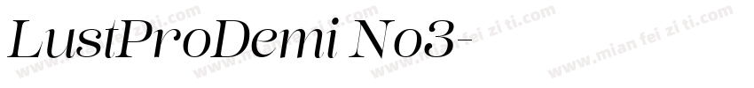 LustProDemi No3字体转换